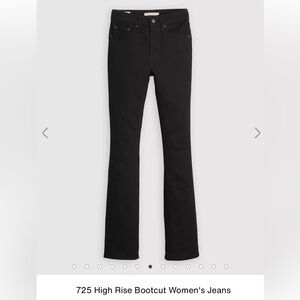 Levi's Women's Black Bootcut Jeans